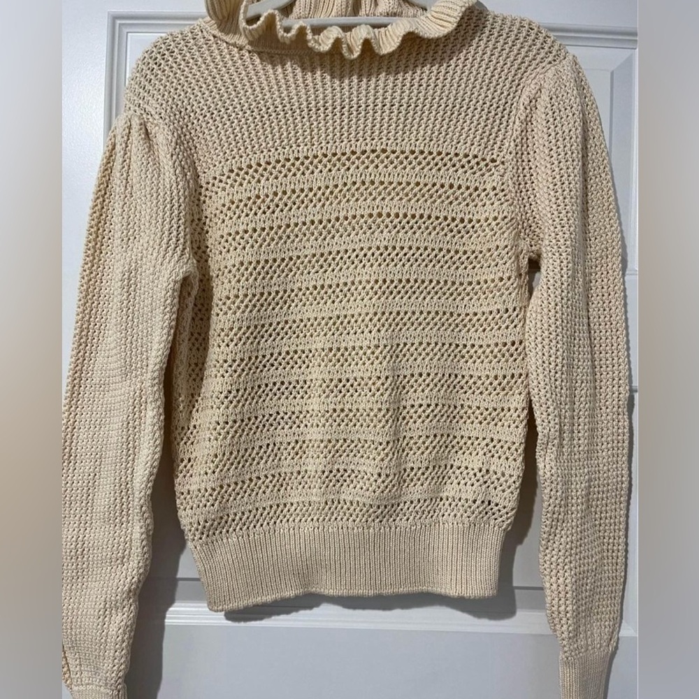 7 For All Mankind Cream Sweater